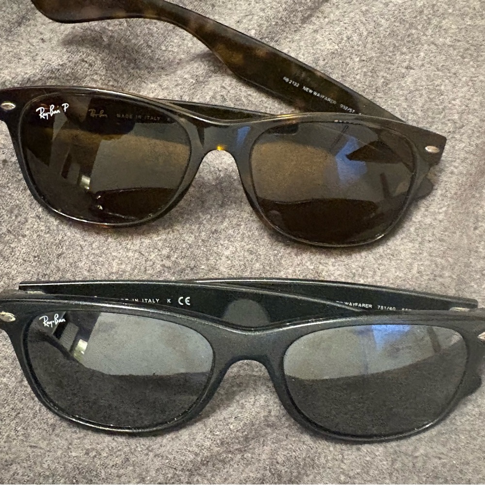 Ray-Ban Tortoise and Black Sunglasses Duo